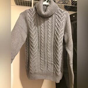 Lands' End Drifter cable knit Turtleneck Sweater
